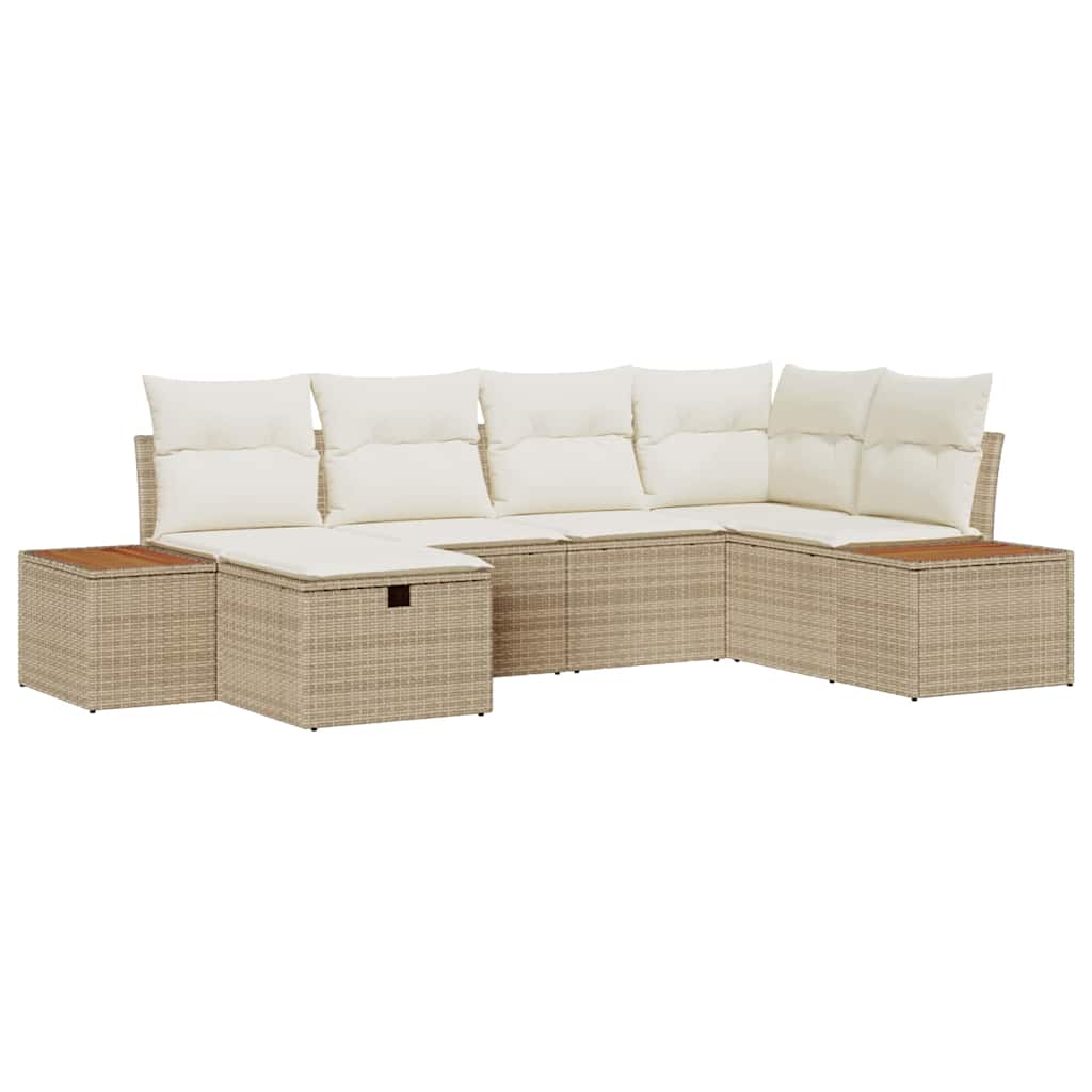 Havesofa Sæt Beige polyrattan