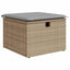 Havesofa Sæt 9 stk. Beige polyrattan