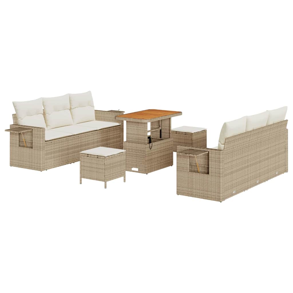 Havesofa Sæt Beige polyrattan