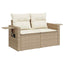 Havesofa Sæt Beige polyrattan