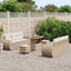 Havesofa Sæt 9 stk. Beige polyrattan