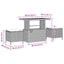 Havesofa Sæt 9 stk. Beige Poly rattan