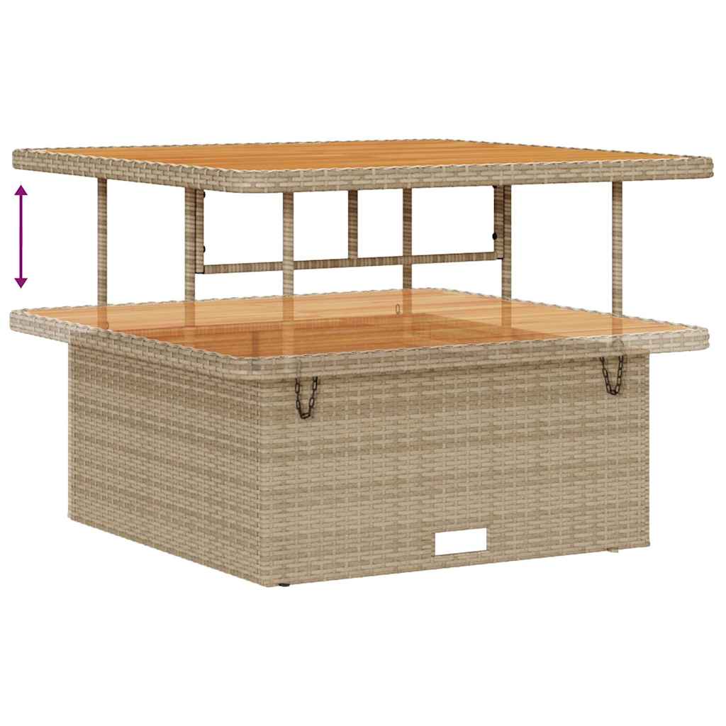Havesofa Sæt 8 stk. Beige polyrattan
