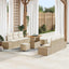 Havesofa Sæt 9 stk. Beige polyrattan