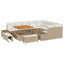 Havesofa Sæt 12 stk. Beige polyrattan