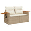 Havesofa Sæt 8 stk. Beige polyrattan
