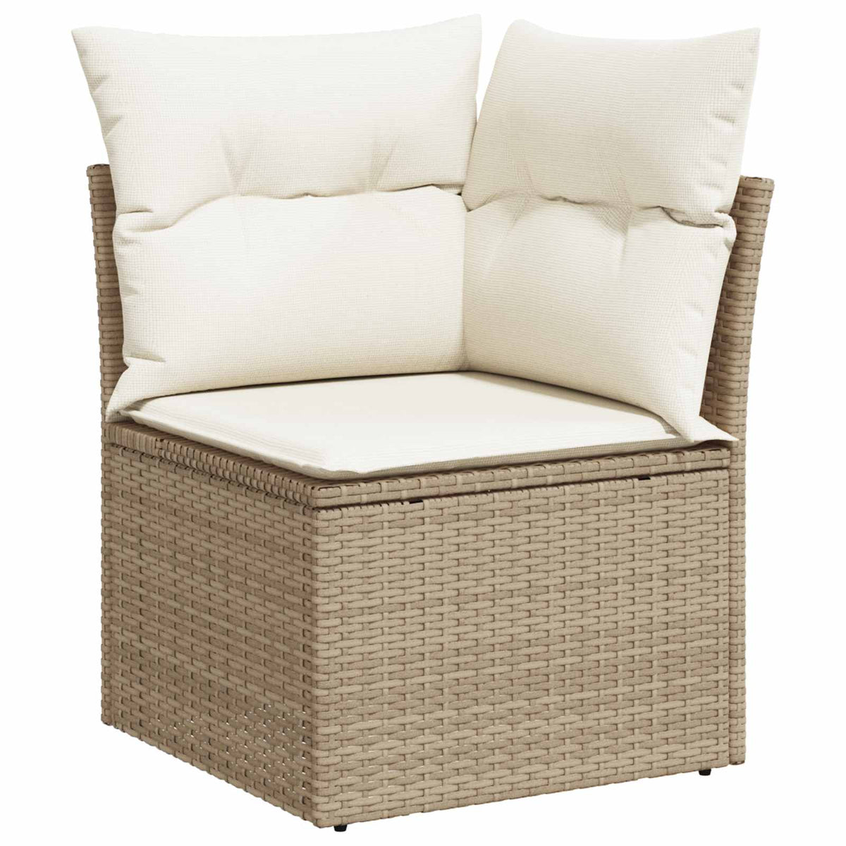 Havesofa Sæt 8 stk. Beige polyrattan