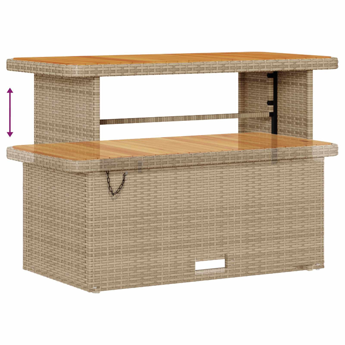 Havesofa Sæt 13 stk. Beige polyrattan