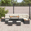 Havesofa Sæt 10 stk. 9-Antal sæder Sort og Cream