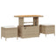 Havesofa Sæt 12 stk. 12-Antal sæder Beige og creme polyrattan