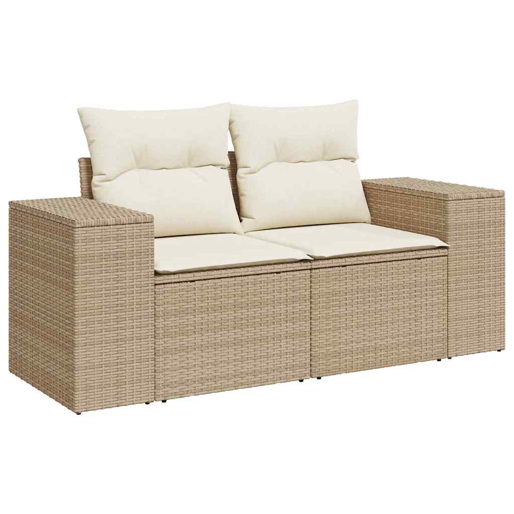 Havesofa Sæt Beige og creme polyrattan