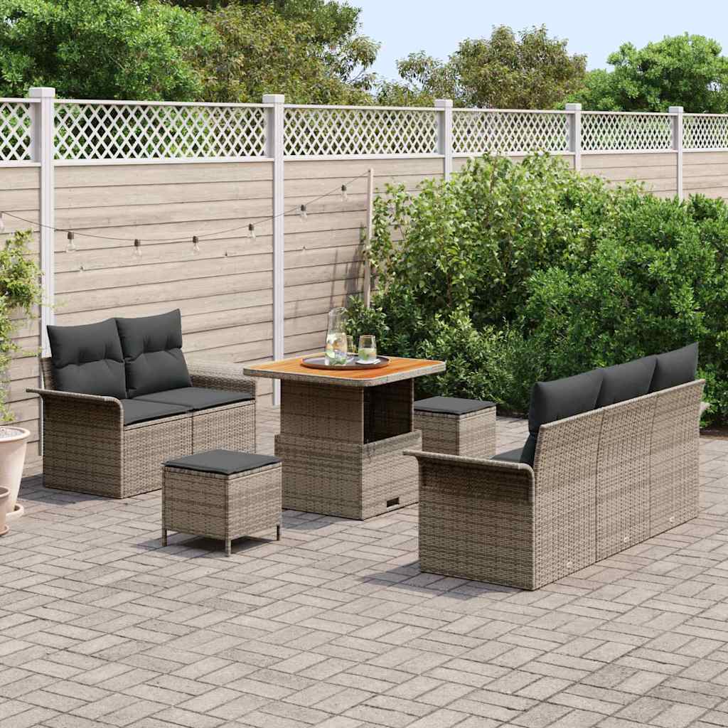 Havesofa Sæt 8 stk. 7-Antal sæder Grå