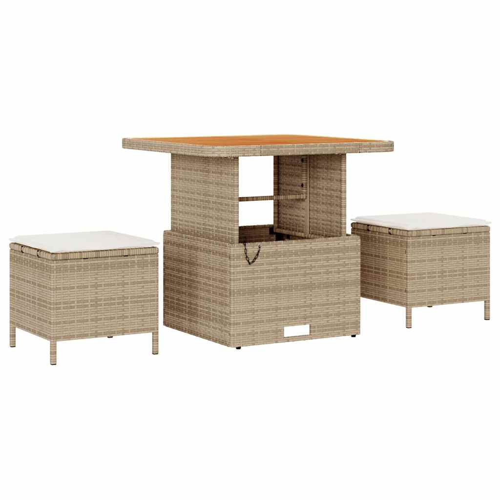 Havesofa Sæt 9 stk. 8-Antal sæder Beige og creme
