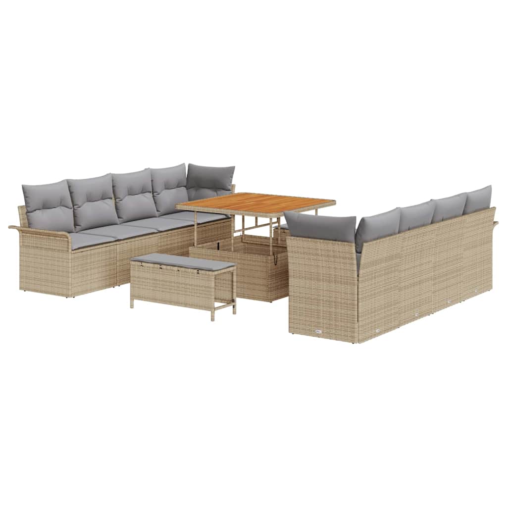 Havesofa Sæt Beige og lys grå