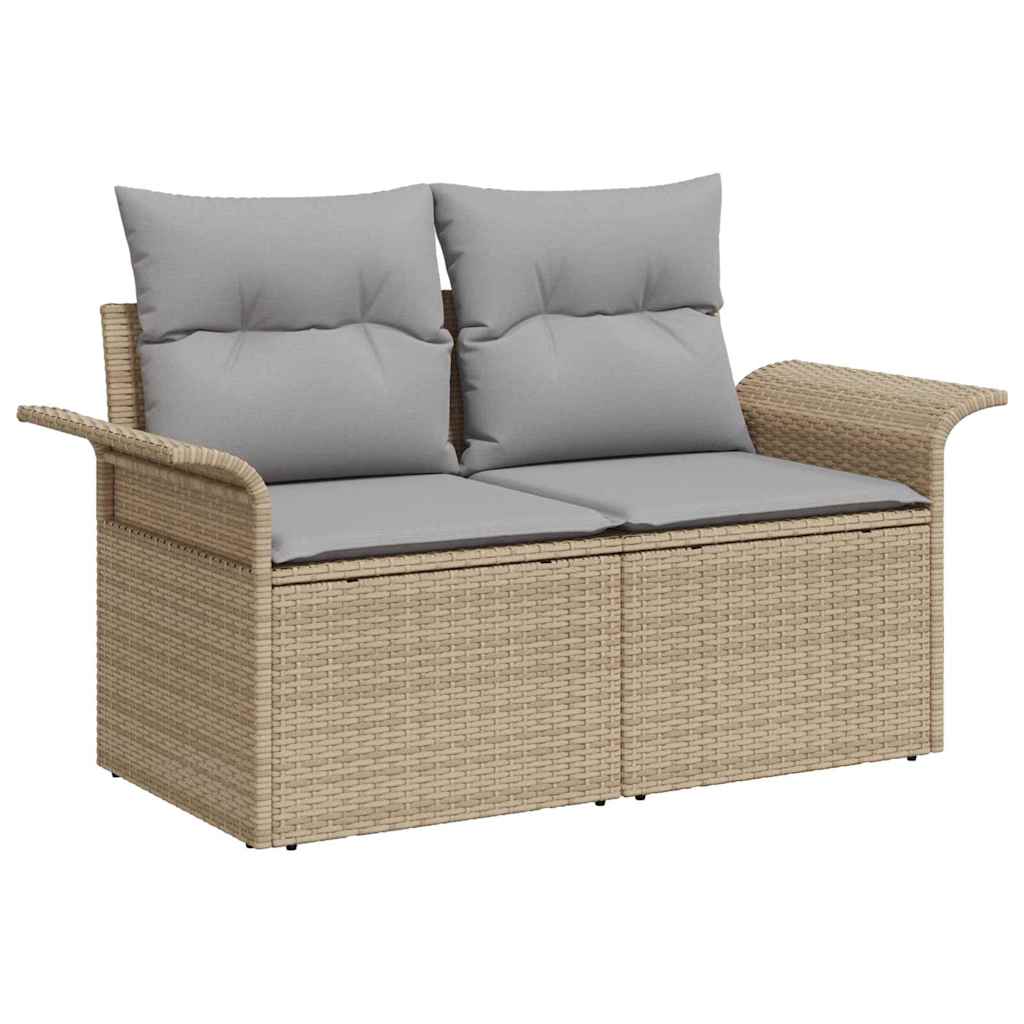 Havesofa Sæt 8 stk. 7-Antal sæder Beige og lys grå