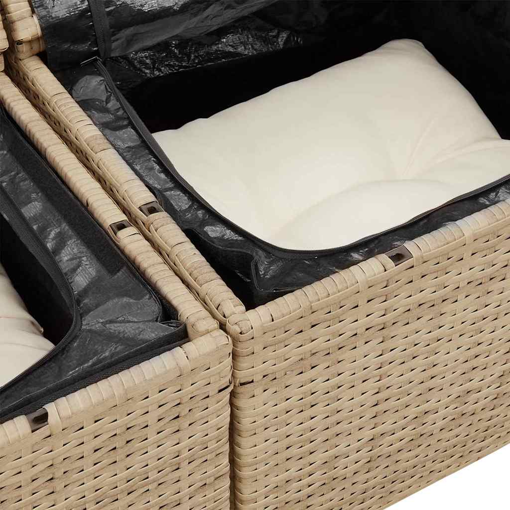 Havesofa Sæt 8 stk. 7-Antal sæder Beige og creme