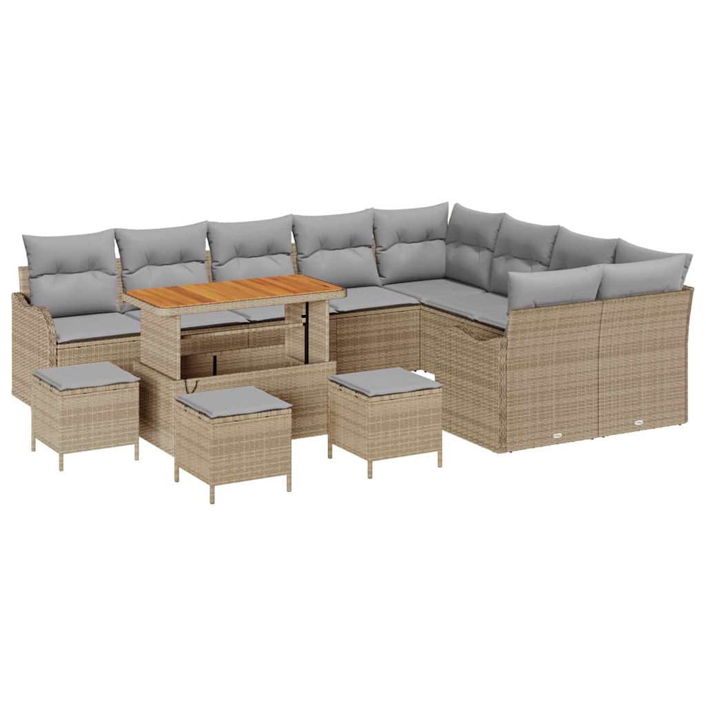 Havesofa Sæt 13 stk. 12-Antal sæder Beige og lys grå