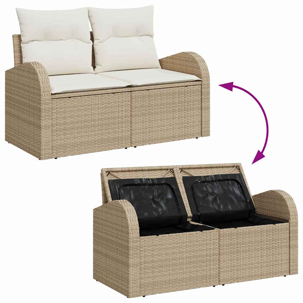Havesofa Sæt 9 stk. 8-Antal sæder Beige og creme
