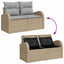 Havesofa Sæt 10 stk. 9-Antal sæder Beige og lys grå