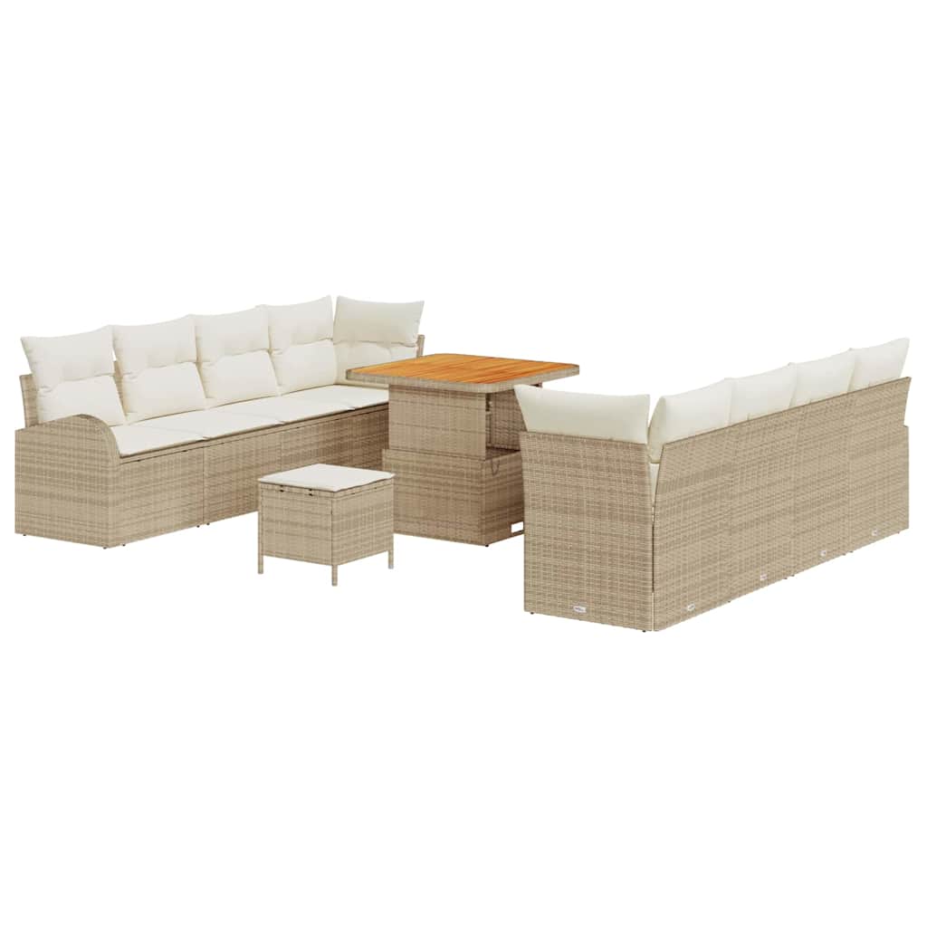 Havesofa Sæt 11 stk. 10-Antal sæder Beige og creme