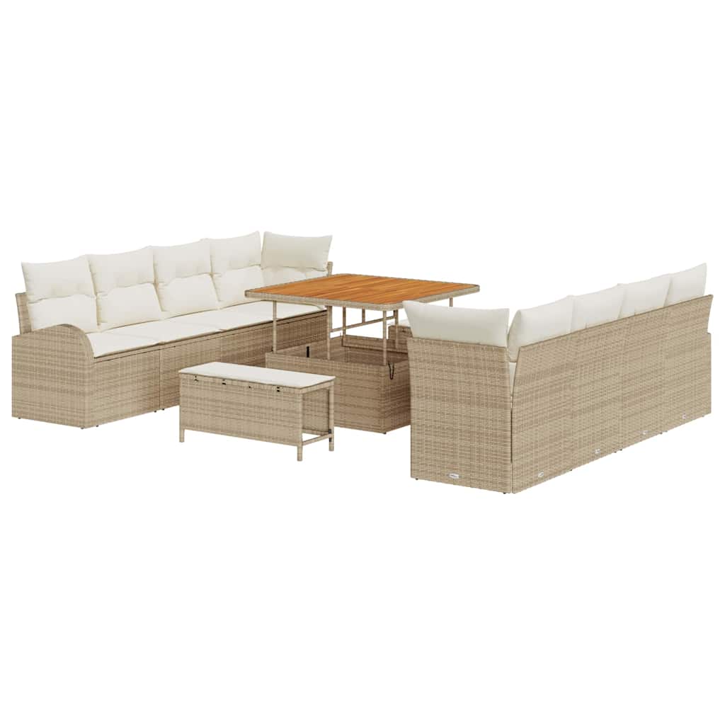 Havesofa Sæt 11 stk. 10-Antal sæder Beige og creme