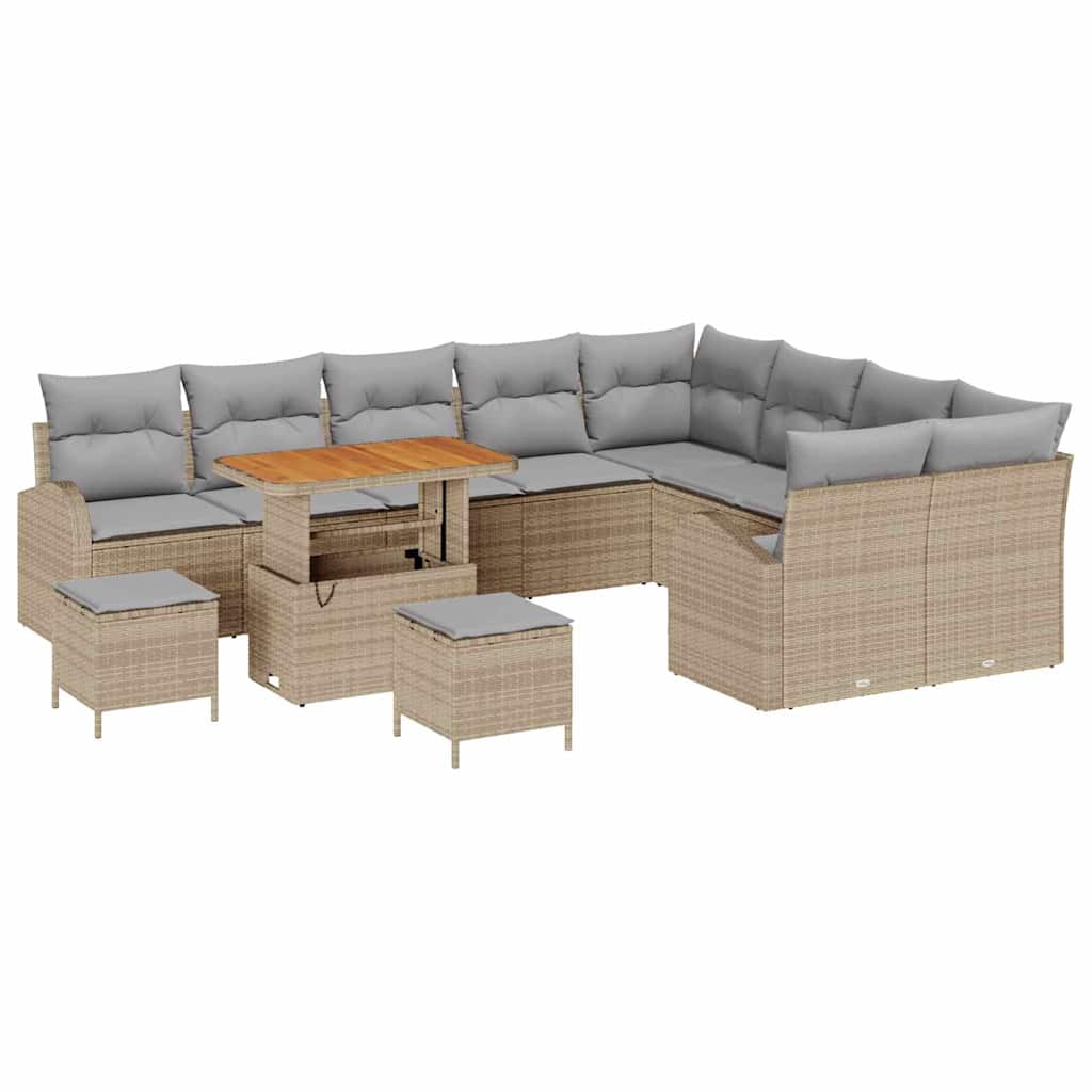Havesofa Sæt 12 stk. 11-Antal sæder Beige og lys grå
