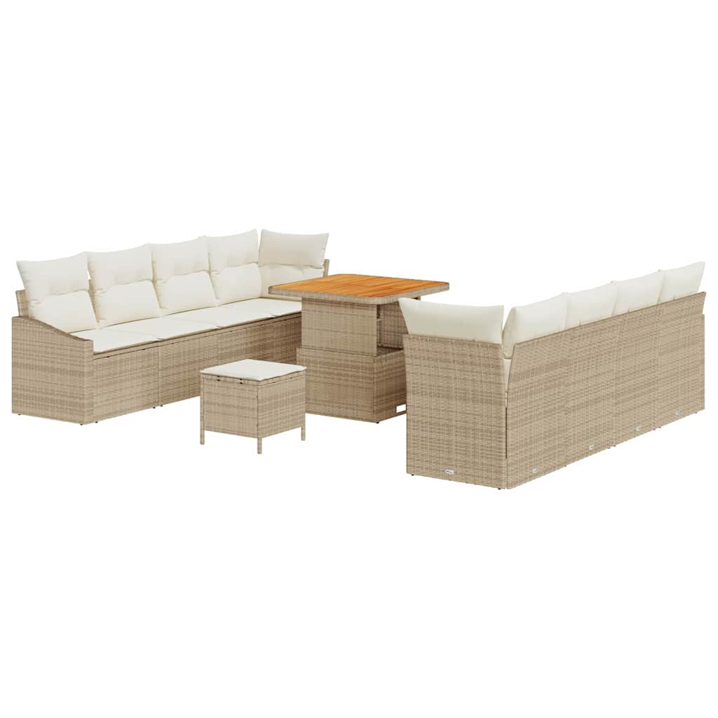 Havesofa Sæt 11 stk. 10-Antal sæder Beige og creme