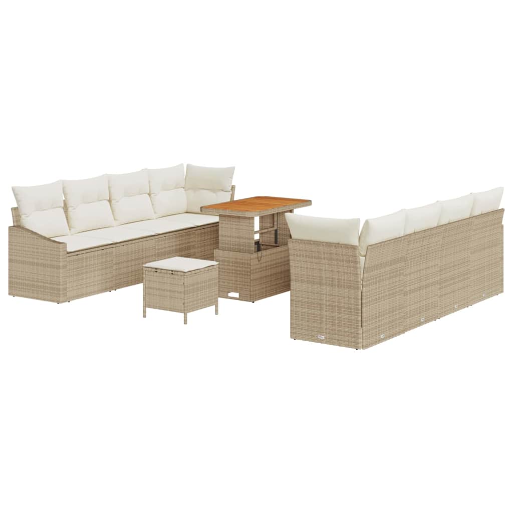 Havesofa Sæt 11 stk. 10-Antal sæder Beige og creme