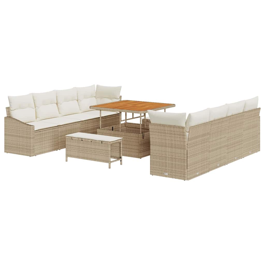 Havesofa Sæt 11 stk. 10-Antal sæder Beige og creme