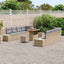 Havesofa Sæt Beige Poly rattan