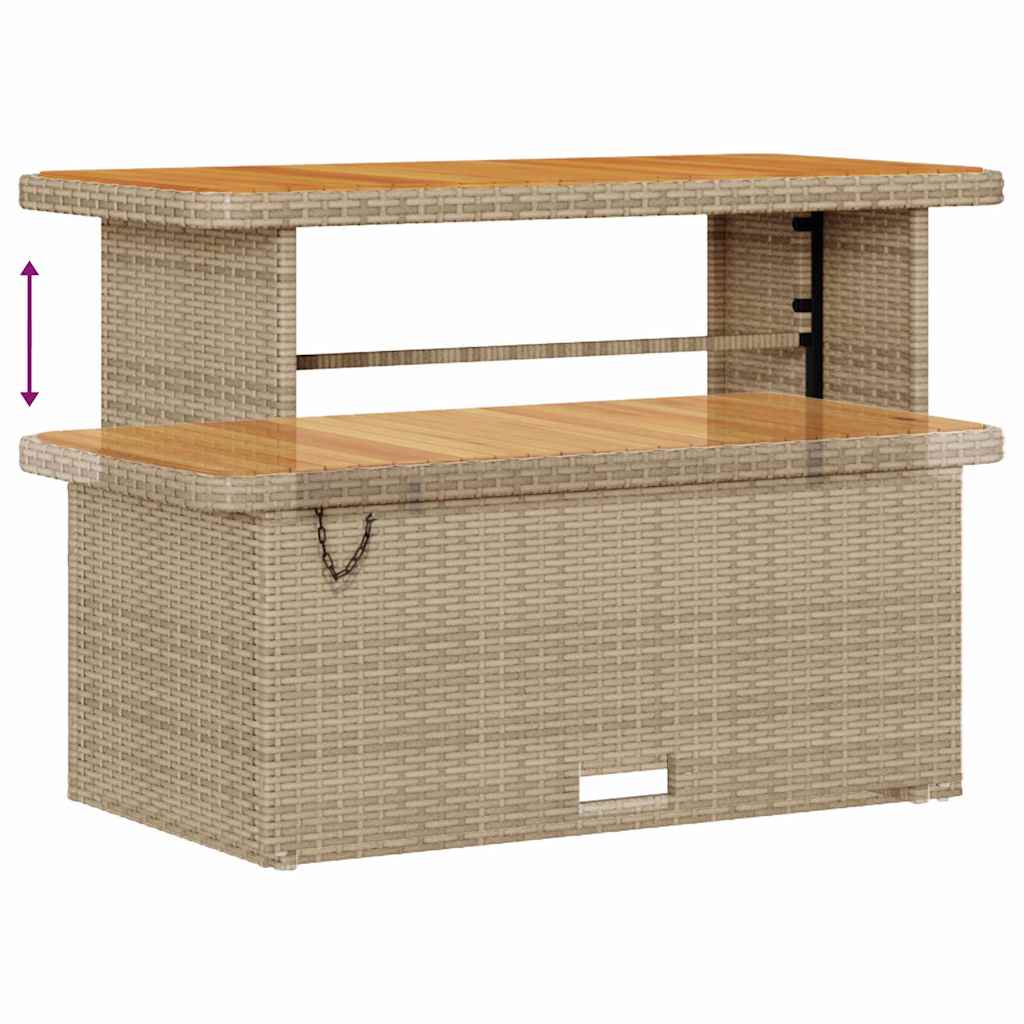Havesofa Sæt 14 stk. 13-Antal sæder Beige Poly rattan