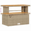 Havesofa Sæt 9 stk. 8-Antal sæder Beige Poly rattan