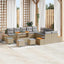 Havesofa Sæt 14 stk. 13-Antal sæder Beige Poly rattan
