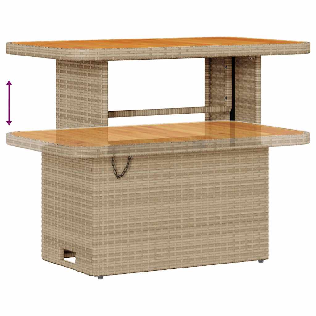 Havesofa Sæt 9 stk. 8-Antal sæder Beige og lys grå polyrattan