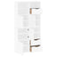 sidekabinetter 4 stk ODDA 40x24x79 cm massivt fyrretræ hvid