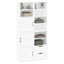 sidekabinetter 4 stk ODDA 40x24x79 cm massivt fyrretræ hvid