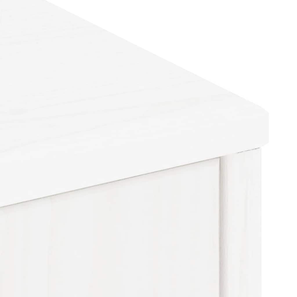 sidekabinetter 4 stk ODDA 40x24x79 cm massivt fyrretræ hvid