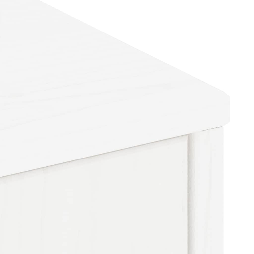 sidekabinetter 5 stk ODDA 40x24x79 cm massivt fyrretræ hvid
