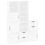 sidekabinetter 5 stk ODDA 40x24x79 cm massivt fyrretræ hvid
