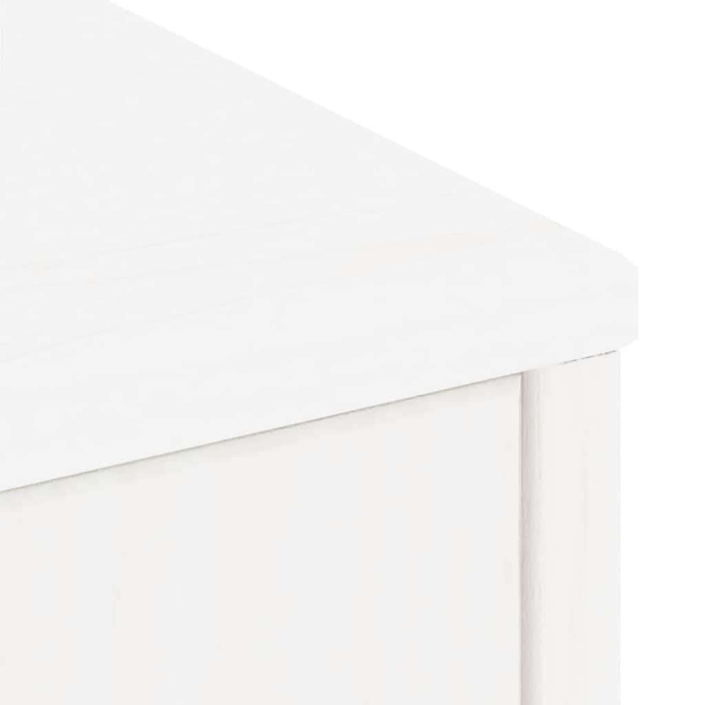 sidekabinetter 5 stk ODDA 40x24x79 cm massivt fyrretræ hvid