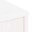 sidekabinetter 5 stk ODDA 40x24x79 cm massivt fyrretræ hvid