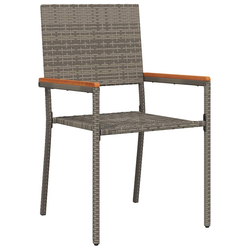 Have Spisebordssæt 7 stk. Grå polyrattan