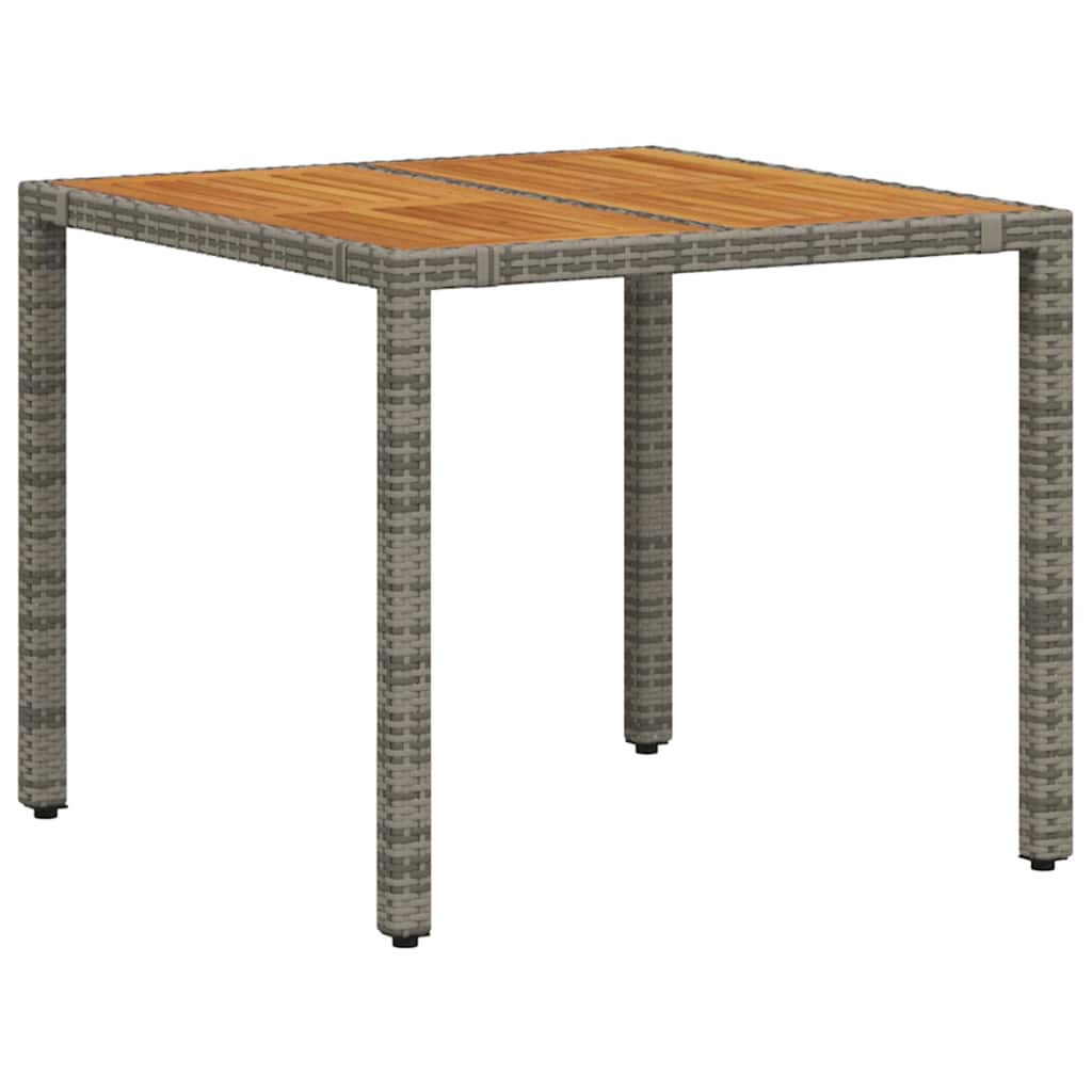 Have Spisebordssæt 5 stk. Grå polyrattan