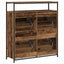Sko skab 100 x 34 x 112 cm Konstrueret træ Gammelt træ