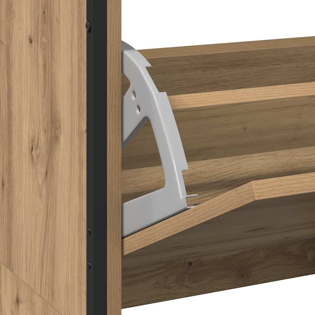 Sko skab 100 x 34 x 112 cm Konstrueret træ Artisan-eg