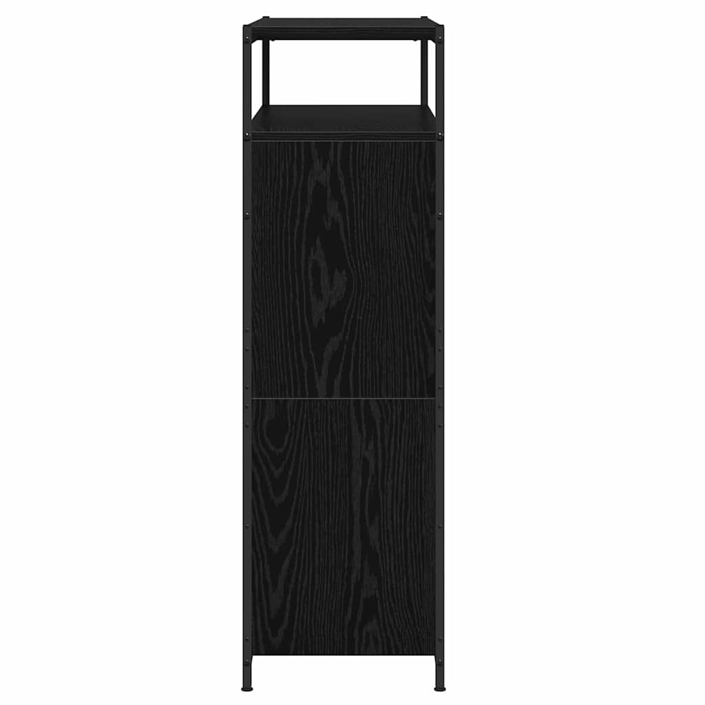 Sko skab 100 x 34 x 112 cm Konstrueret træ Sort eg
