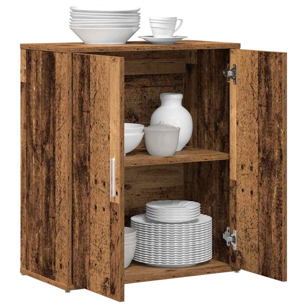 Sideboard 2 stk. Gammelt træ 60 x 31 x 70 cm Konstrueret træ