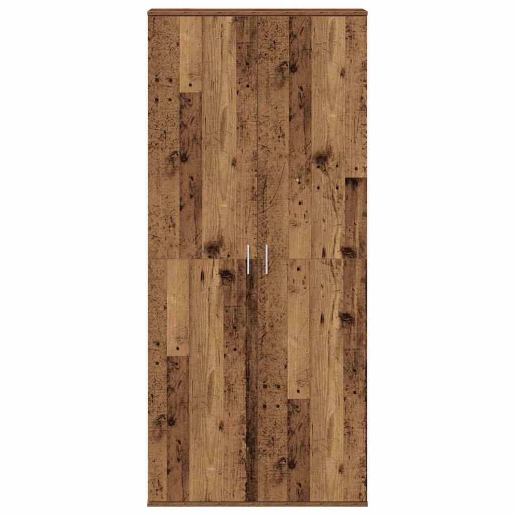 Højskab 80 x 35 x 180 cm Konstrueret træ Gammelt træ