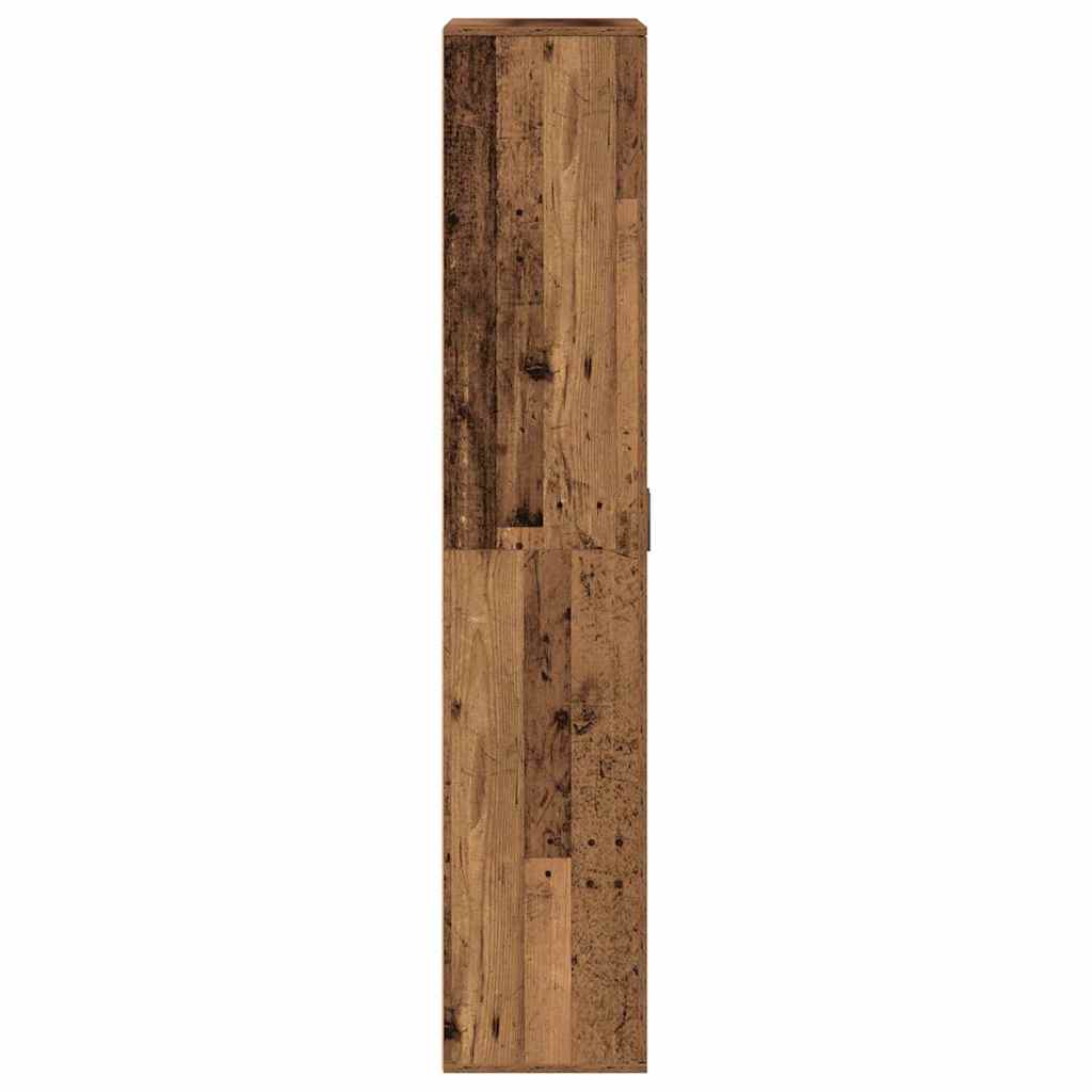 Højskab 80 x 35 x 180 cm Konstrueret træ Gammelt træ