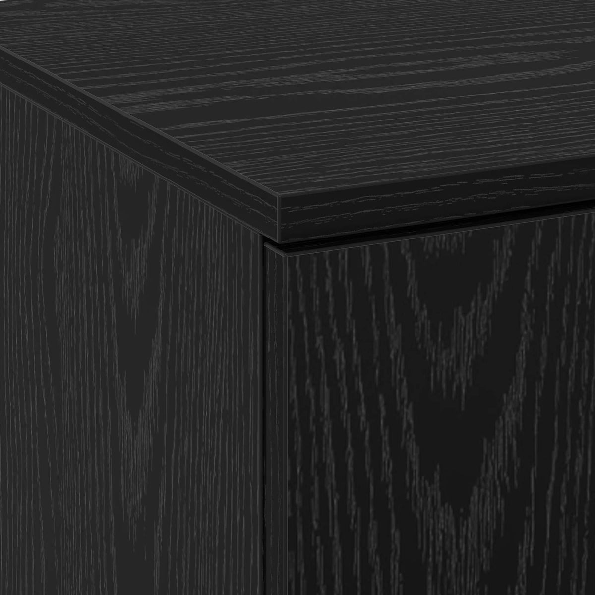 Highboard 70 x 33,5 x 180 cm Konstrueret træ Sort eg